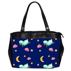 Sleepy Sheep Star And Moon Oversize Office Handbag (2 Sides) by danenraven