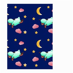 Sleepy Sheep Star And Moon Small Garden Flag (two Sides) by danenraven