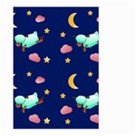 Sleepy Sheep Star And Moon Large Garden Flag (Two Sides) Front