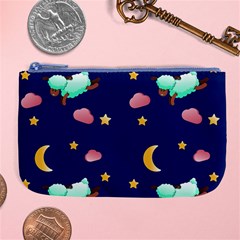 Sleepy Sheep Star And Moon Large Coin Purse by danenraven