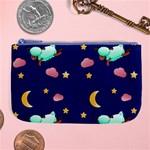 Sleepy Sheep Star And Moon Large Coin Purse Front