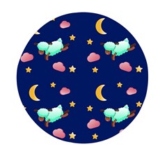 Sleepy Sheep Star And Moon Mini Round Pill Box