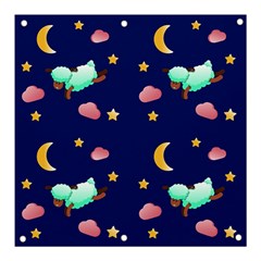 Sleepy Sheep Star And Moon Banner And Sign 3  X 3 