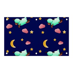 Sleepy Sheep Star And Moon Banner And Sign 5  X 3  by danenraven