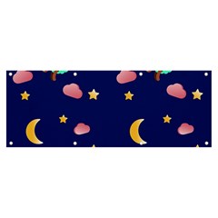 Sleepy Sheep Star And Moon Banner And Sign 8  X 3 