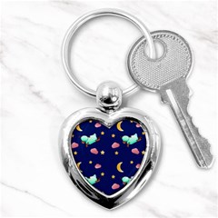 Sleepy Sheep Star And Moon Key Chain (heart) by danenraven