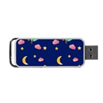 Sleepy Sheep Star And Moon Portable USB Flash (Two Sides) Back