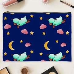 Sleepy Sheep Star And Moon Cosmetic Bag (xxxl) by danenraven