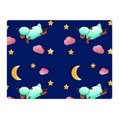 Sleepy Sheep Star And Moon Double Sided Flano Blanket (mini)  by danenraven