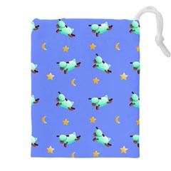 Seamless Pastel Wallpaper Animal Drawstring Pouch (5xl) by danenraven