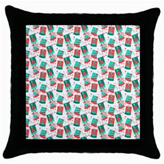 Birthday Pattern Party Celebration Throw Pillow Case (black) by danenraven