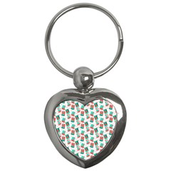 Birthday Pattern Party Celebration Key Chain (heart) by danenraven