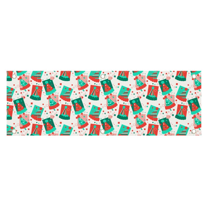 Birthday Pattern Party Celebration Banner and Sign 6  x 2 