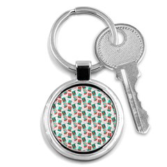 Birthday Pattern Party Celebration Key Chain (round) by danenraven