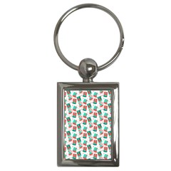 Birthday Pattern Party Celebration Key Chain (rectangle) by danenraven