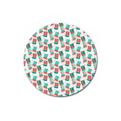 Birthday Pattern Party Celebration Magnet 3  (round) by danenraven