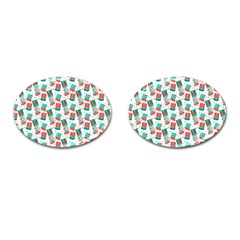 Birthday Pattern Party Celebration Cufflinks (oval) by danenraven