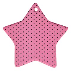 Polka Dot Dots Pattern Dot Ornament (star) by danenraven