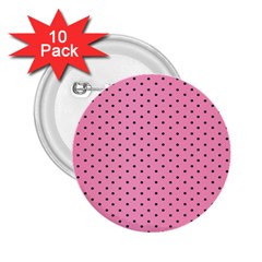 Polka Dot Dots Pattern Dot 2 25  Buttons (10 Pack)  by danenraven