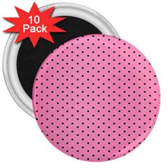 Polka Dot Dots Pattern Dot 3  Magnets (10 Pack)  by danenraven