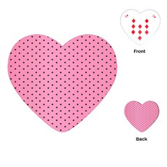 Polka Dot Dots Pattern Dot Playing Cards Single Design (heart) by danenraven