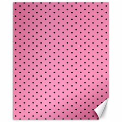 Polka Dot Dots Pattern Dot Canvas 11  X 14  by danenraven