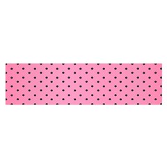 Polka Dot Dots Pattern Dot Oblong Satin Scarf (16  X 60 ) by danenraven