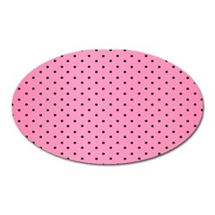 Polka Dot Dots Pattern Dot Oval Magnet by danenraven