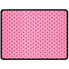 Polka Dot Dots Pattern Dot Fleece Blanket (large)  by danenraven