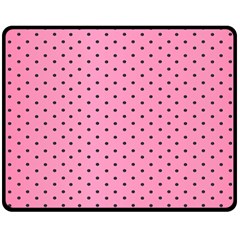 Polka Dot Dots Pattern Dot Fleece Blanket (medium)  by danenraven