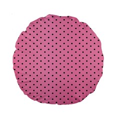 Polka Dot Dots Pattern Dot Standard 15  Premium Round Cushions by danenraven