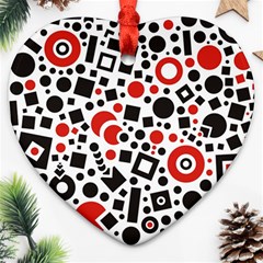 Square Object Future Modern Ornament (heart) by danenraven