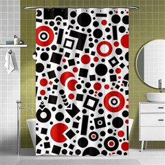 Square Object Future Modern Shower Curtain 48  X 72  (small)  by danenraven