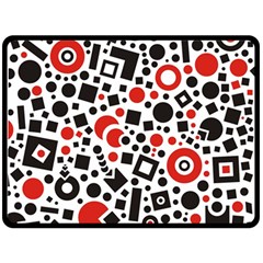 Square Object Future Modern Double Sided Fleece Blanket (large)  by danenraven