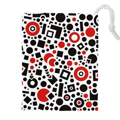 Square Object Future Modern Drawstring Pouch (5xl) by danenraven