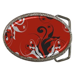 Nature Background Abstract Red Gray Black Belt Buckles by danenraven