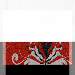 Nature Background Abstract Red Gray Black Rectangular Jigsaw Puzzl by danenraven