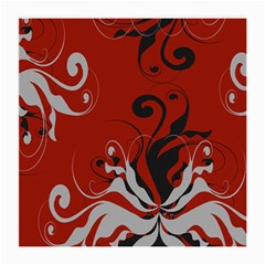 Nature Background Abstract Red Gray Black Medium Glasses Cloth by danenraven