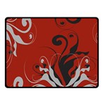 Nature Background Abstract Red Gray Black Fleece Blanket (Small) 50 x40  Blanket Front