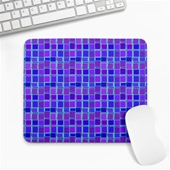 Background Mosaic Purple Blue Large Mousepads by danenraven