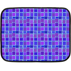 Background Mosaic Purple Blue Fleece Blanket (mini) by danenraven