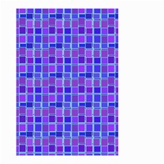 Background Mosaic Purple Blue Small Garden Flag (two Sides) by danenraven