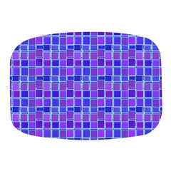 Background Mosaic Purple Blue Mini Square Pill Box by danenraven