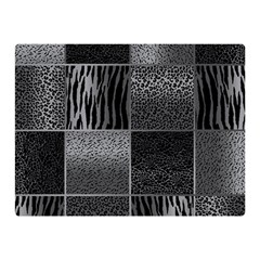 Gray Animal Print Double Sided Flano Blanket (mini)  by danenraven