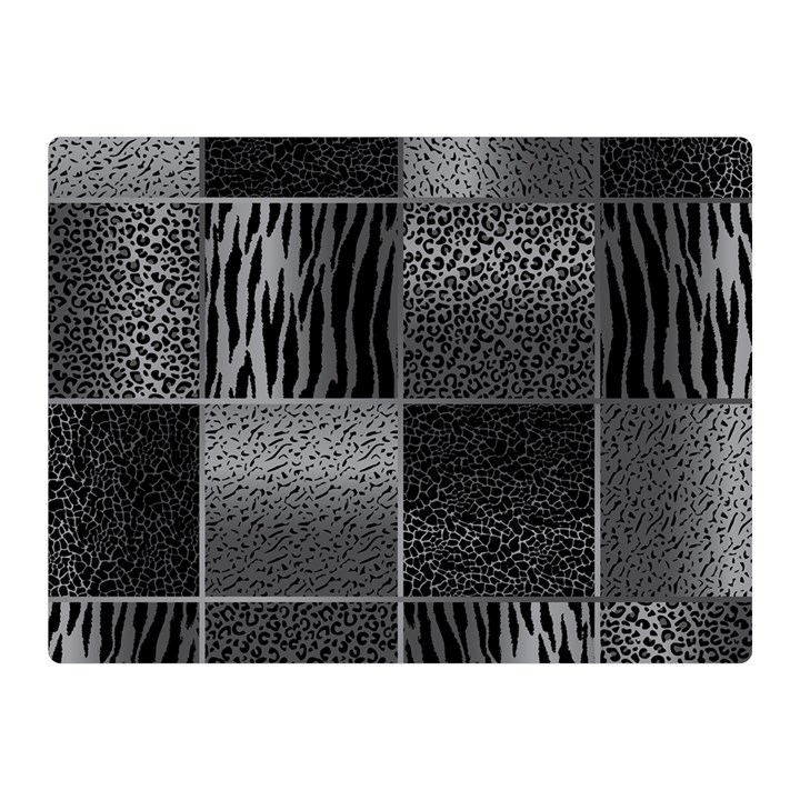 Gray Animal Print Double Sided Flano Blanket (Mini) 