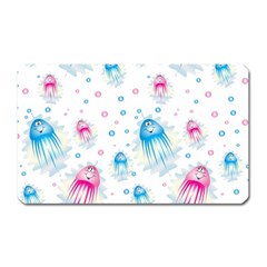 Jellyfis Pink Blue Cartoon Magnet (rectangular) by danenraven