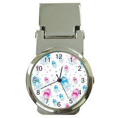 Jellyfis Pink Blue Cartoon Money Clip Watches by danenraven