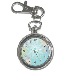 Floral Abstract Flowers Pattern Key Chain Watches by danenraven