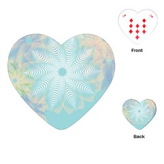 Floral Abstract Flowers Pattern Playing Cards Single Design (heart) by danenraven