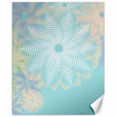 Floral Abstract Flowers Pattern Canvas 16  X 20  by danenraven